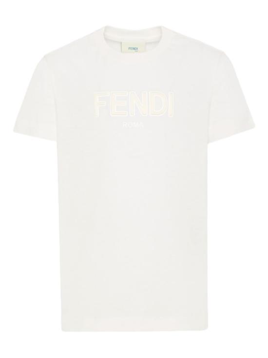 26SS [키즈] 펜디 티셔츠 JUI202 7AJF0TU9 White