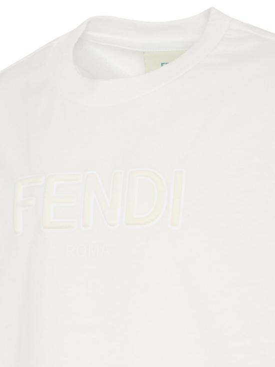 26SS [키즈] 펜디 티셔츠 JUI202 7AJF0TU9 White - FENDI
