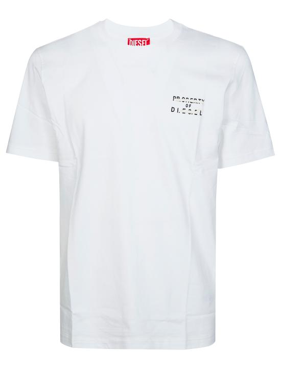 26SS 디젤 반팔 티셔츠 A209620QIAM 100 BIANCO