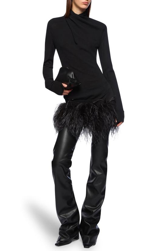 26SS 디 아티코 스웨터 260WCK00130KWW005AA 100 Black - THE ATTICO