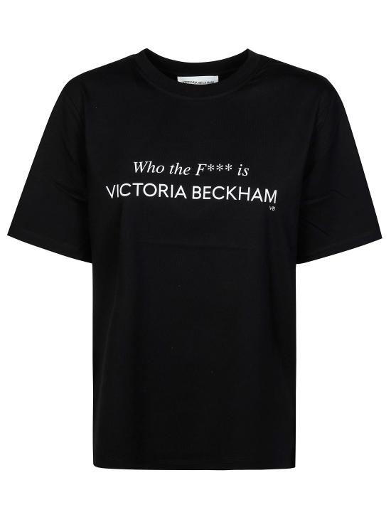 26SS 빅토리아 베컴 반팔 티셔츠 1424JTS005949A NERO