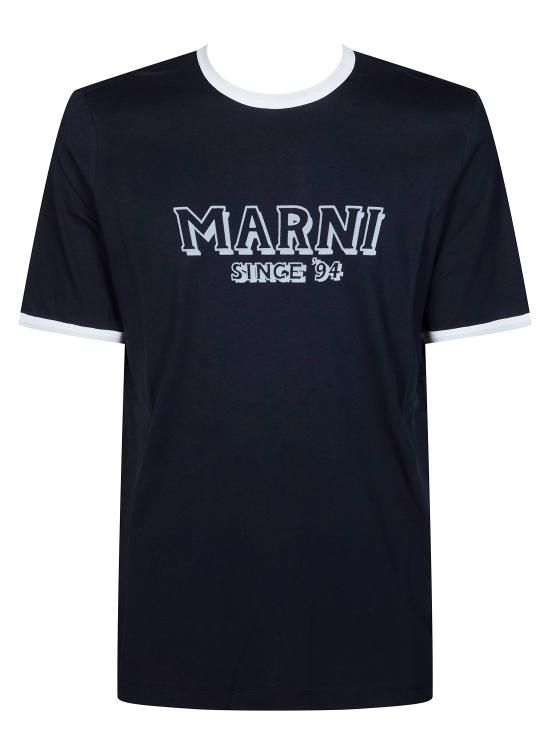 26SS 마르니 반팔 티셔츠 HUMU0198MPUSCY91 LOB99 BLU