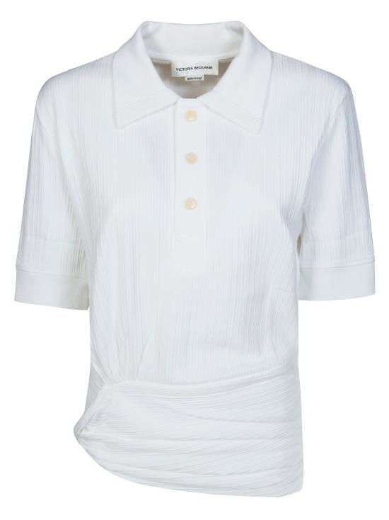 26SS 빅토리아 베컴 폴로 티셔츠 1126JTP006969A BIANCO