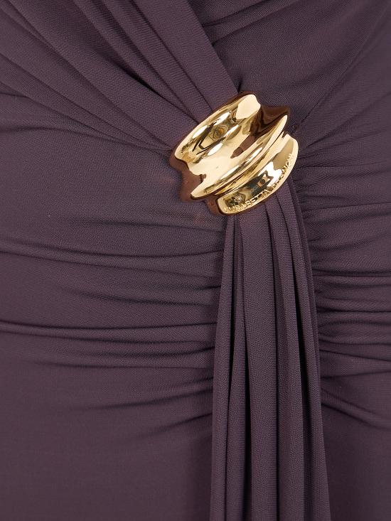 26SS 엘리자베타프랜치 롱 원피스 ABR1461E2 EV9 DARK CHOCOLATE - ELISABETTA FRANCHI