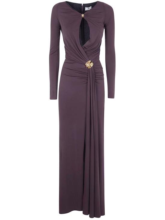 26SS 엘리자베타프랜치 롱 원피스 ABR1461E2 EV9 DARK CHOCOLATE - ELISABETTA FRANCHI