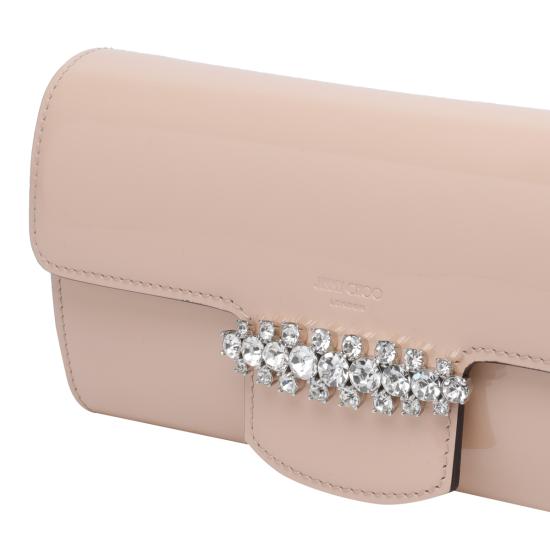 26SS 지미추 지갑 BING WALLET CHAIN RMRMACARON SILVER Pink - JIMMY CHOO