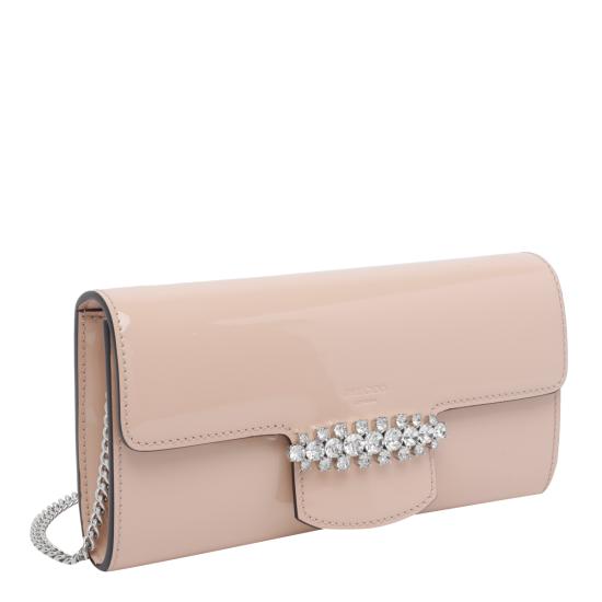 26SS 지미추 지갑 BING WALLET CHAIN RMRMACARON SILVER Pink - JIMMY CHOO