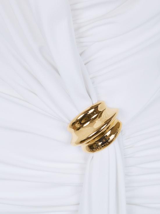 26SS 엘리자베타프랜치 롱 원피스 ABR1461E2 360 IVORY - ELISABETTA FRANCHI