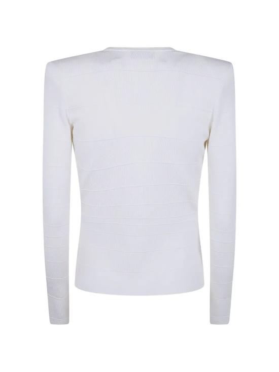 26SS 엘리자베타프랜치 스웨터 MK78S61E2 AQ6 IVORY LEATHER - ELISABETTA FRANCHI