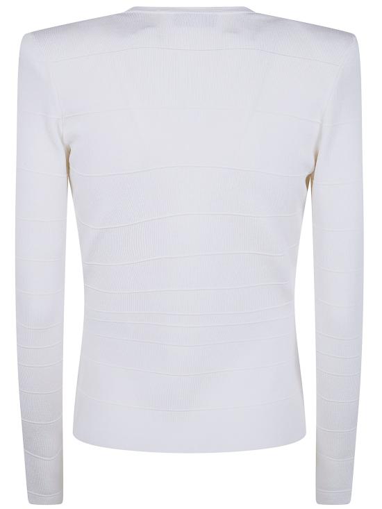 26SS 엘리자베타프랜치 스웨터 MK78S61E2 AQ6 IVORY LEATHER - ELISABETTA FRANCHI