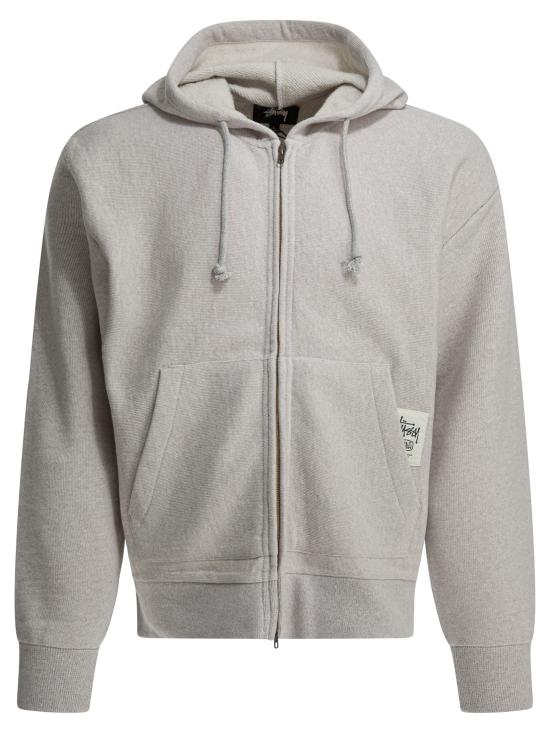 25FW 스투시 후드 티셔츠 1185930062 ASH HEATHER White