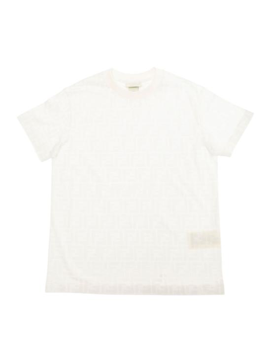 26SS [키즈] 펜디 티셔츠 JUI181 ATRVF0TU9 White