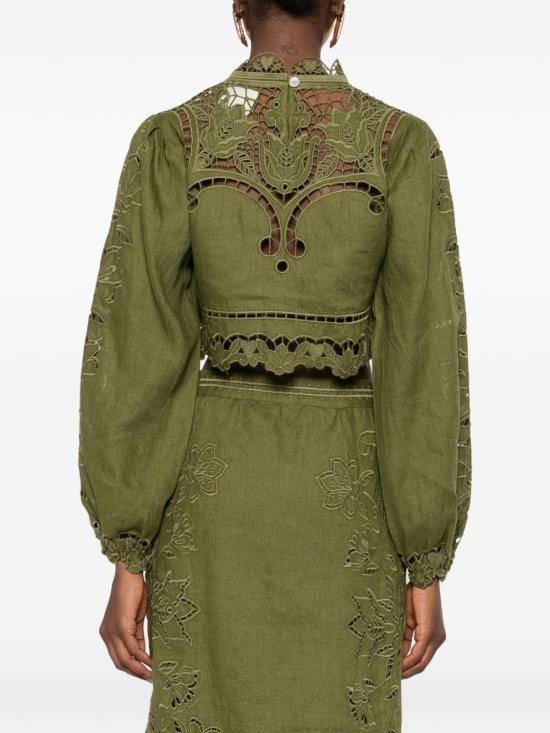 26SS 팜 리오 블라우스 344608 L0013 Green - FARM RIO