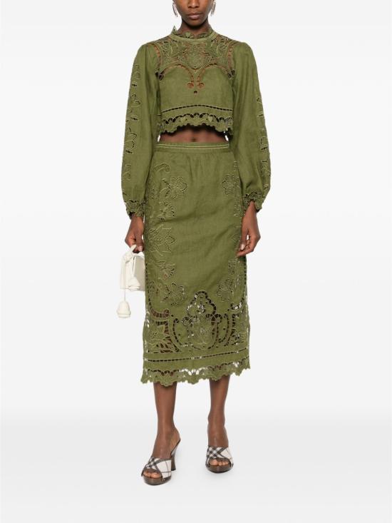 26SS 팜 리오 블라우스 344608 L0013 Green - FARM RIO