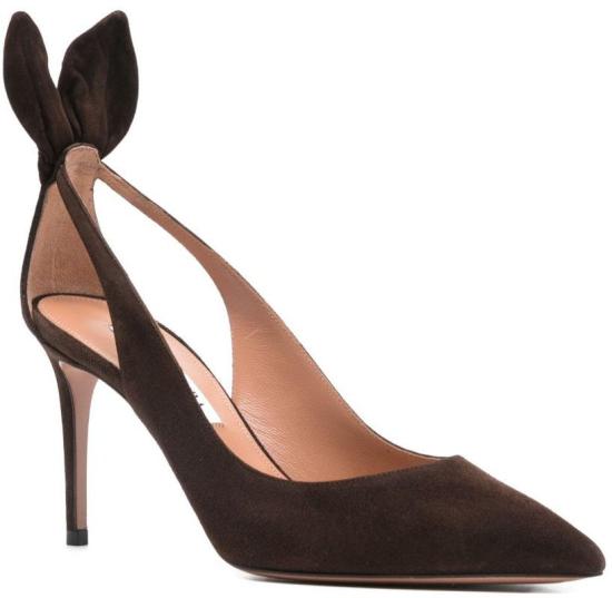 26SS 아쿠아주라 힐/펌프스 DENMIDP0SUEESP BROWN - AQUAZZURA