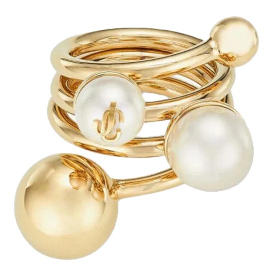 26SS 지미추 반지 JC MULTI PEARL RING DXQGOLD WHITE Golden