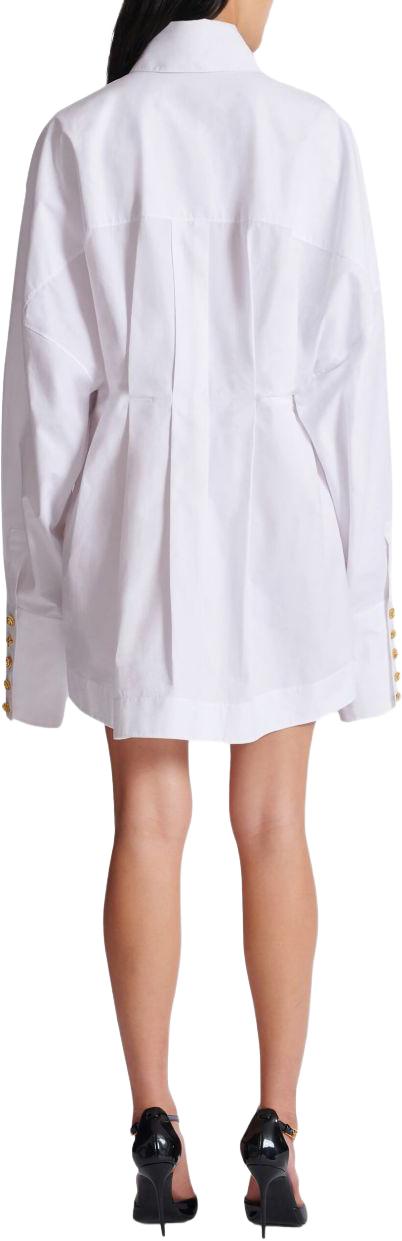 26SS 발망 숏 원피스 GF1R9412CB090FB WHITE - BALMAIN