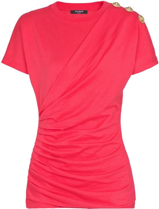 26SS 발망 반팔 티셔츠 GF1EF002BD39OFW PINK