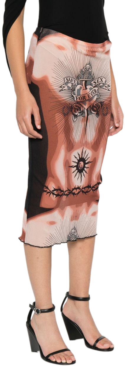 26SS 장 폴 고티에 미디 스커트 2601WSK044M026P DIVERS - JEAN PAUL GAULTIER