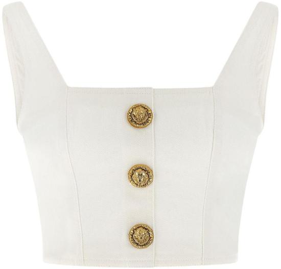 26SS 발망 민소매 티셔츠 GF1AD214DG140FC BEIGE