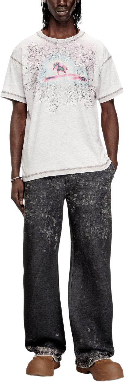 26SS 디젤 반팔 티셔츠 A204250PLBQ97DA GREY - DIESEL