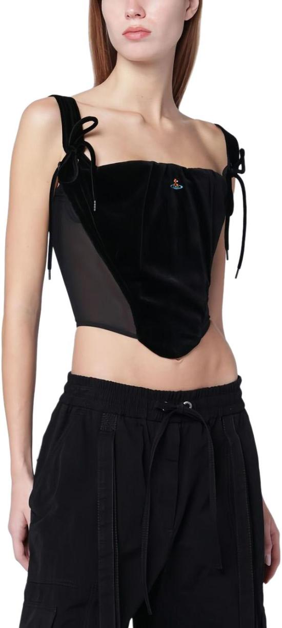 25FW 비비안웨스트우드 민소매 티셔츠 15030047W00WXN401 BLACK - VIVIENNE WESTWOOD