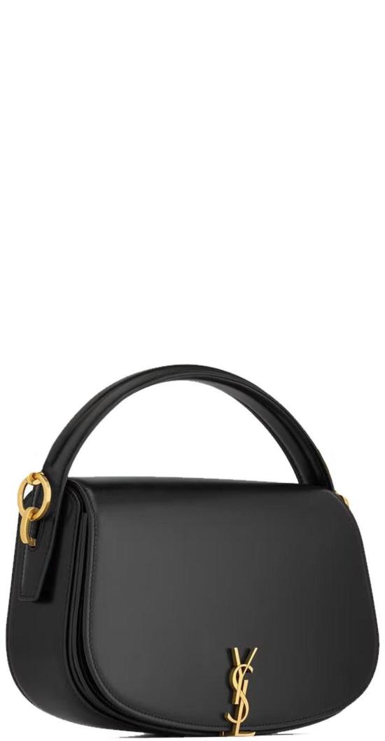 25FW 생로랑 볼테르 하프문 숄더백 7876710SX0W1000 BLACK - SAINT LAURENT