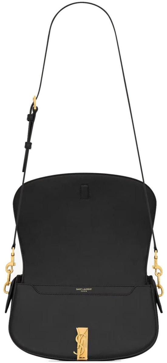 25FW 생로랑 볼테르 하프문 숄더백 7876710SX0W1000 BLACK - SAINT LAURENT