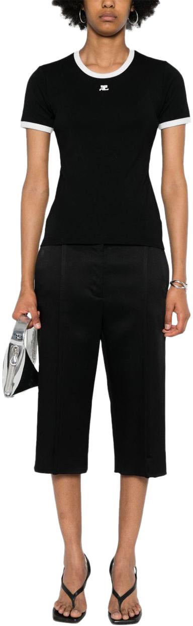 26SS 쿠레쥬 반팔 티셔츠 VESJTS017JS00709901 BLACK - COURREGES