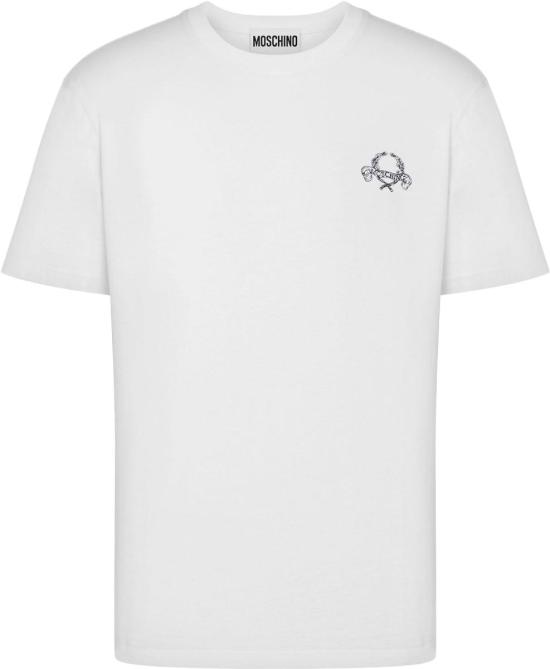 26SS 모스키노 반팔 티셔츠 A071802411001 WHITE