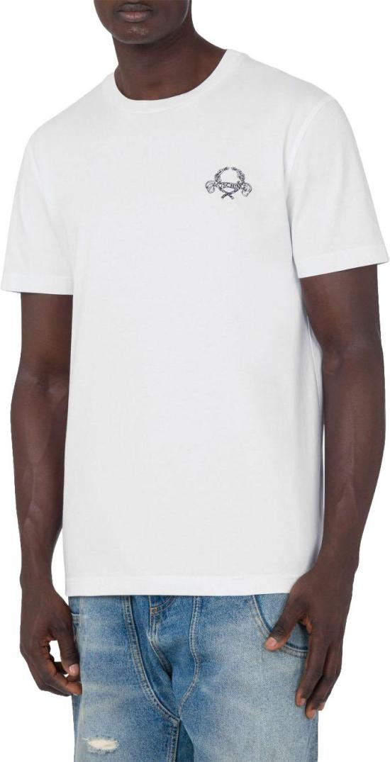 26SS 모스키노 반팔 티셔츠 A071802411001 WHITE - MOSCHINO