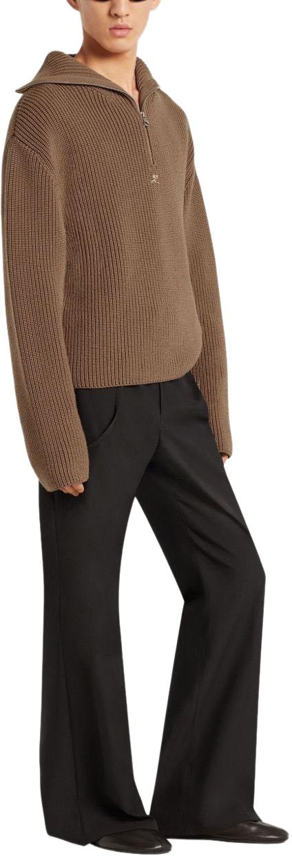 25FW 쿠레쥬 스웨터 325MPU243FI00361098 BROWN - COURREGES