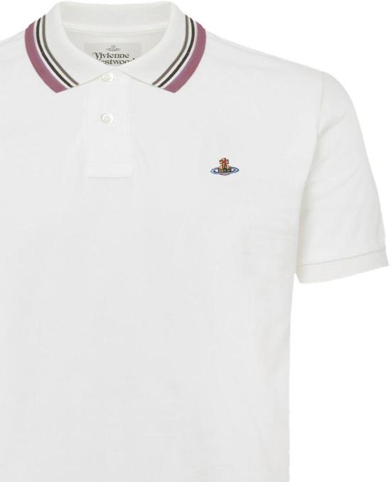 26SS 비비안웨스트우드 폴로 티셔츠 1H010004J00AUA401 WHITE - VIVIENNE WESTWOOD