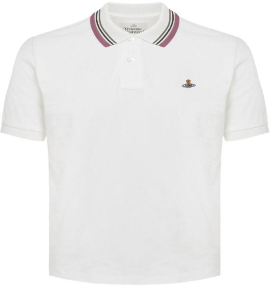 26SS 비비안웨스트우드 폴로 티셔츠 1H010004J00AUA401 WHITE