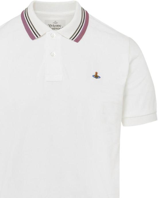 26SS 비비안웨스트우드 폴로 티셔츠 2H01000UJ00AUA401 WHITE - VIVIENNE WESTWOOD