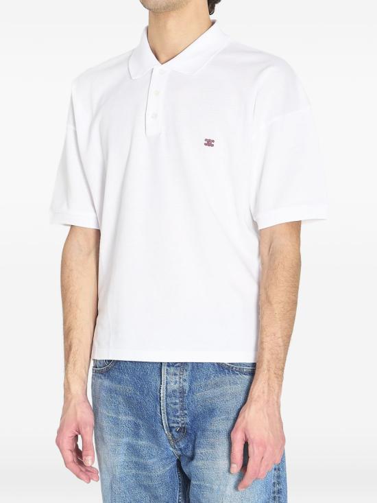 26SS 셀린느 폴로 티셔츠 RX0EV2L55 GDJ2 White - CELINE