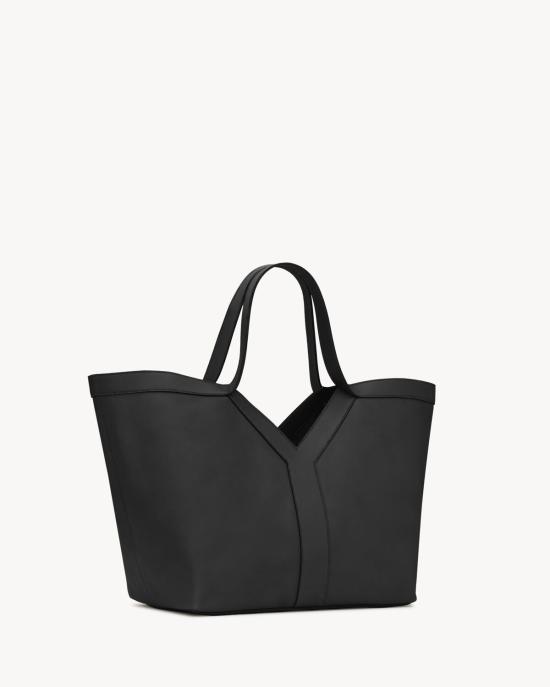 26SS 생로랑 그레인드 레더 Y 토트백 817602AAEB3 1000 BLACK - SAINT LAURENT