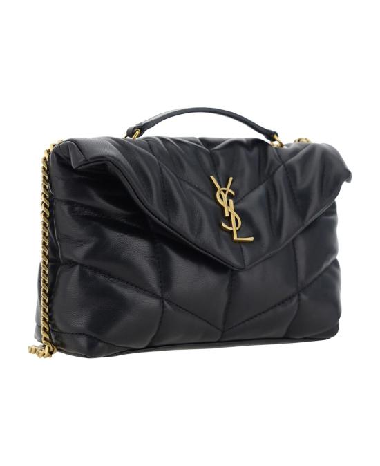  생로랑 토이 푸퍼 램스킨 숄더백 7593371EL07 1000 BLACK - SAINT LAURENT