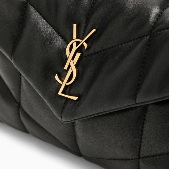  생로랑 토이 푸퍼 램스킨 숄더백 7593371EL07 1000 BLACK - SAINT LAURENT