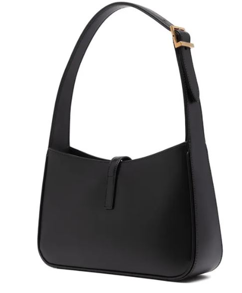  생로랑 LE 5 A 7 모노그램 토트백 6572282R20W 1000 BLACK - SAINT LAURENT