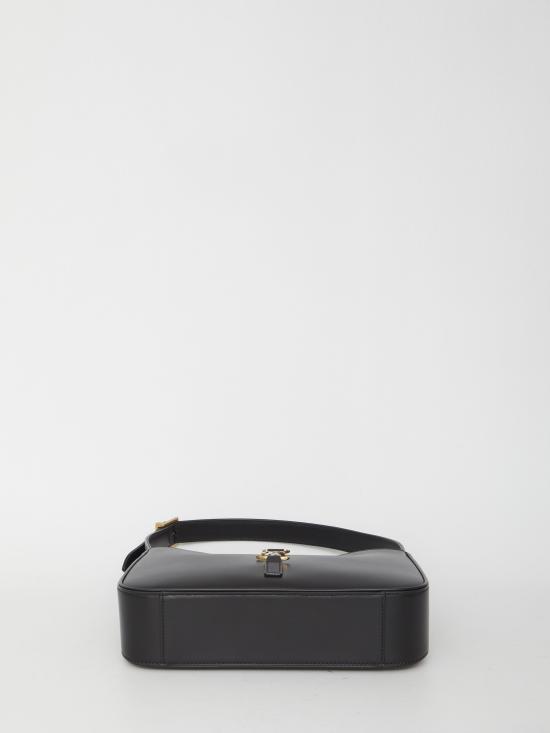  생로랑 LE 5 A 7 모노그램 토트백 6572282R20W 1000 BLACK - SAINT LAURENT