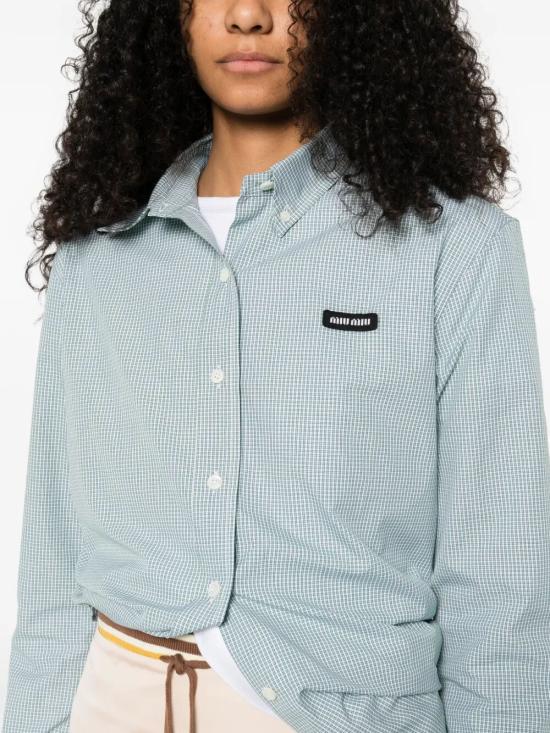 26SS 미우미우 셔츠 MK1842SOOO1805 F077U CHECKED - MIU MIU