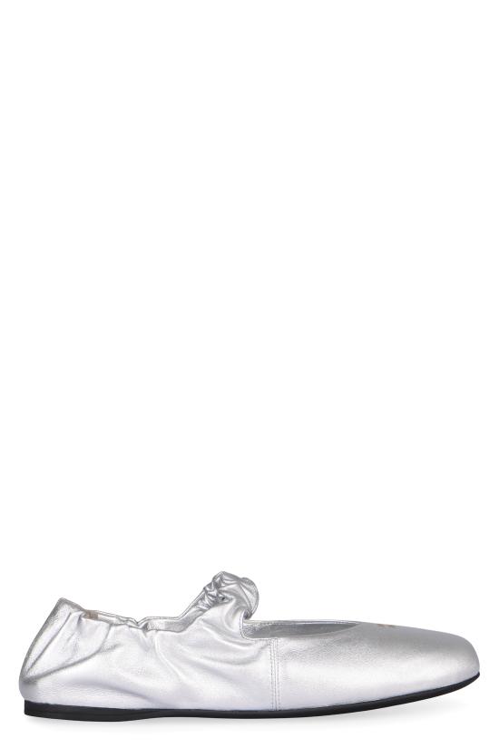 26SS 미우미우 플랫 슈즈 5F340EFD005X20 F0118 SILVER