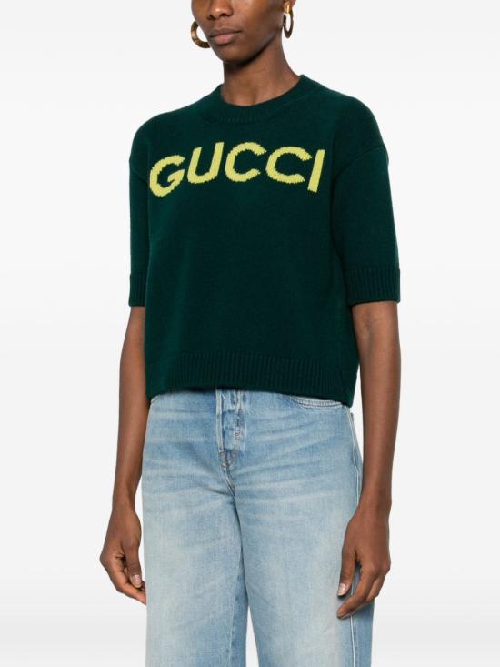 26SS 구찌 스웨터 851972XKEBC 3027 GREEN - GUCCI