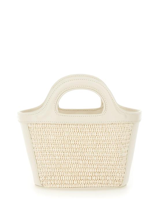 26SS 마르니 레더 & 라피아 트로피컬리아 마이크로백 BMMP0067Q0 P386000W12 POWDER - MARNI