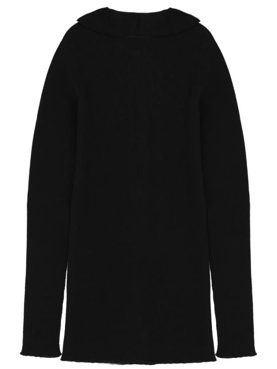 26SS 릭 오웬스 스웨터 RU01F2641 RIBM09 BLACK - RICK OWENS