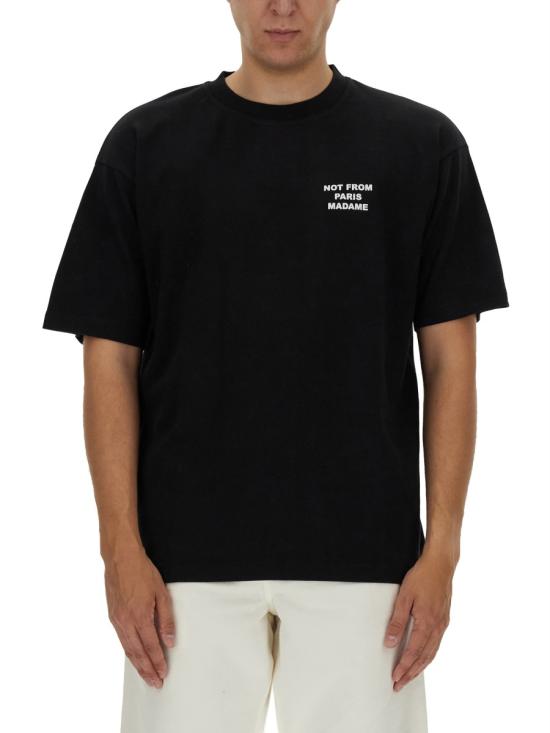 26SS 드롤드무슈 반팔 티셔츠 TS203 CO002BLACK