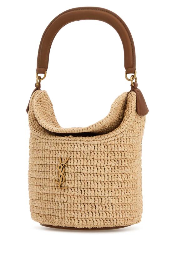 26SS 생로랑 가비 라피아 버킷백 838591GAAFC 2791 NUDE NEUTRALS - SAINT LAURENT