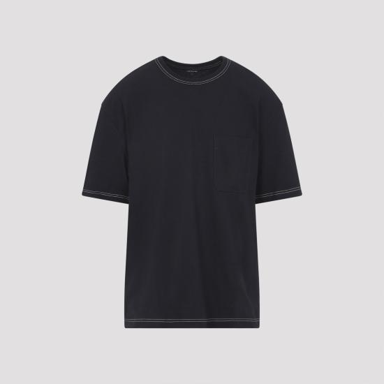 26SS 르메르 박시 저지 숏 슬리브 티셔츠 TS0010LJ1010 BR498 BLUE - LEMAIRE