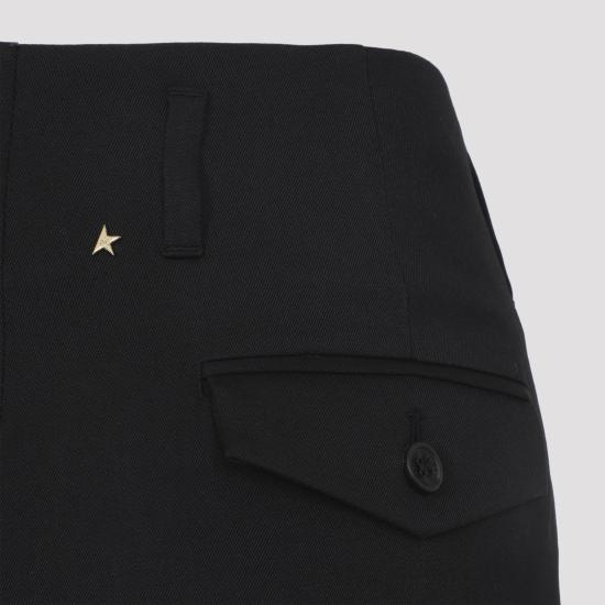26SS 골든구스 스트레이트 팬츠 GWP01203P001546 90100 BLACK - GOLDEN GOOSE
